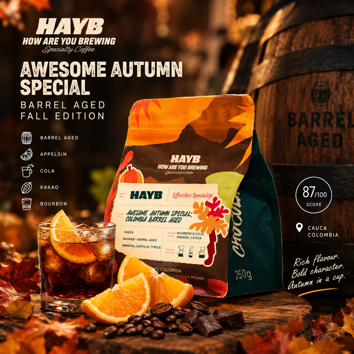 HAYB Colombia Awesome Autumn Special – kaffe med smag af efterår
