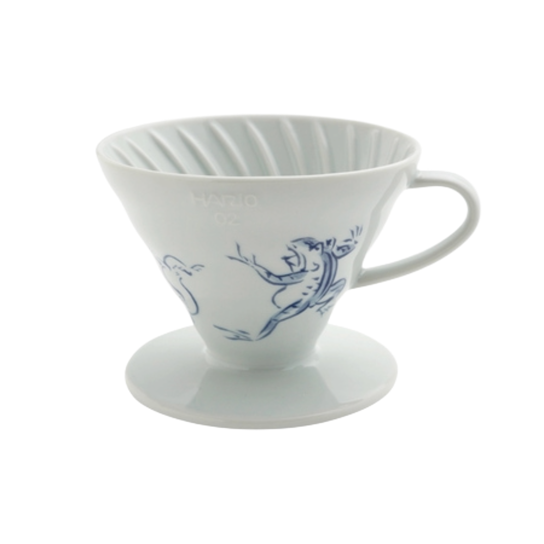 Hario V60-02 Tachikichi Choju dripper forside