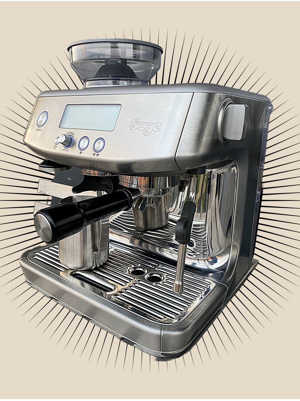 Sage Barista Pro højre side