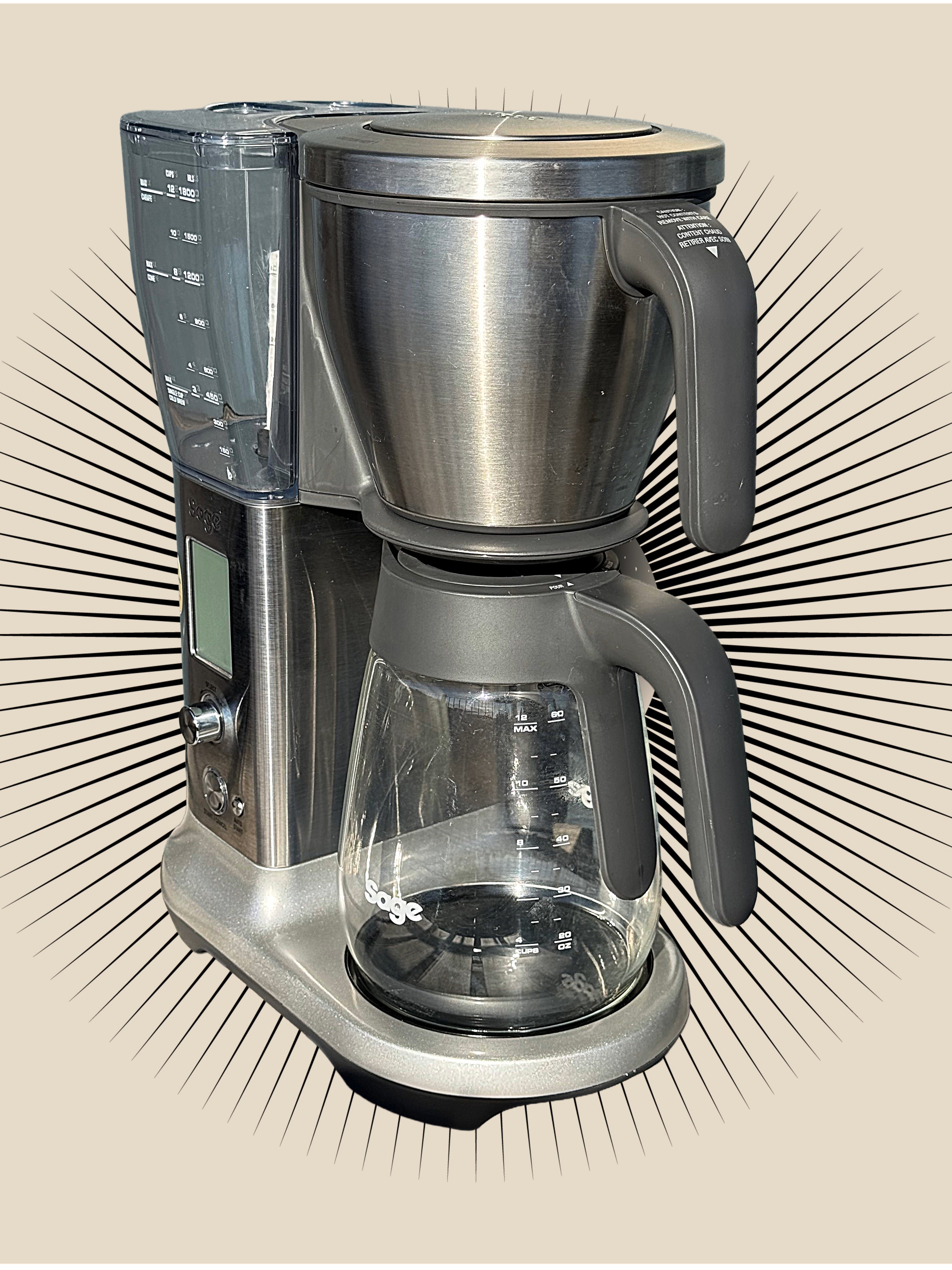 Sage Precision brewer glas Side