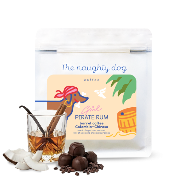 The Naughty Dog Girl-Pirate Rum 200g - Specialty kaffe