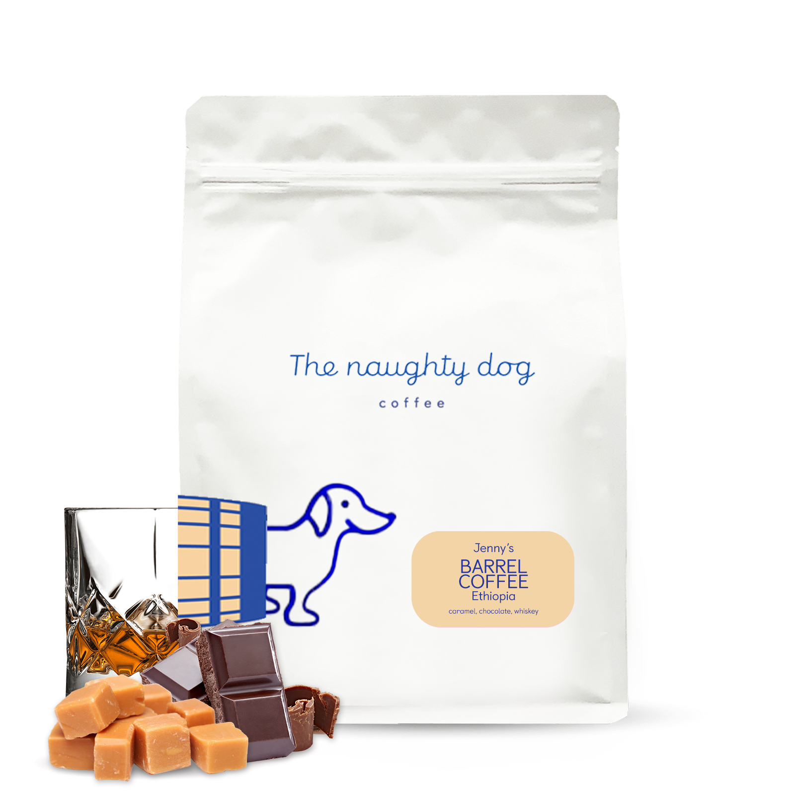 The Naughty Dog Jenny's Barrel 1000g - Specialty kaffe