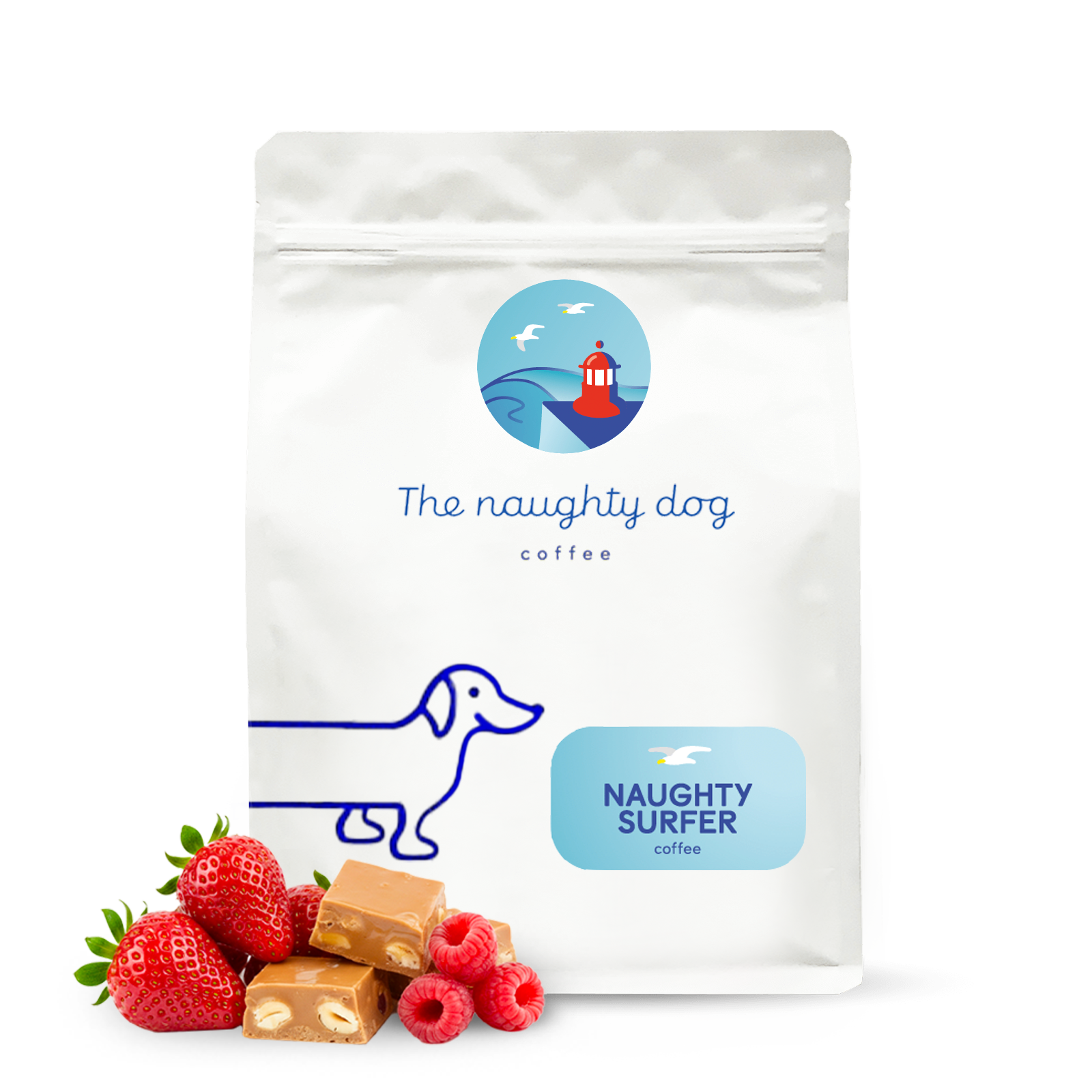 The Naughty Dog Naughty Surfer #1 1000g - Specialty kaffe