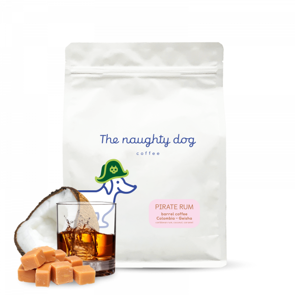 The Naughty Dog Pirate Rum 1000g - Specialty kaffe