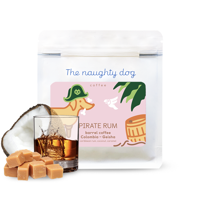 The Naughty Dog Pirate Rum 200g - Specialty kaffe